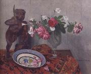 Felix Vallotton Still life with Tonkinese Warrior oil on canvas